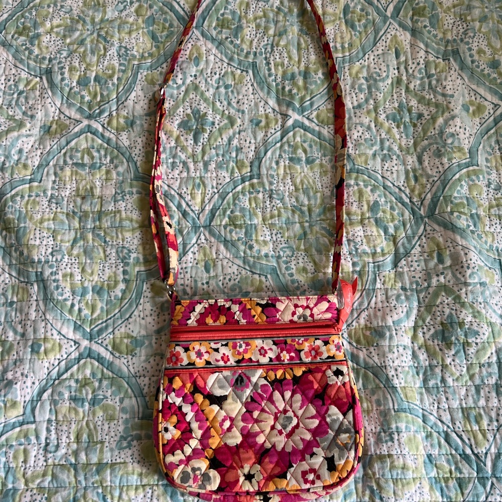 Vera Bradley Floral Pink Crossbody Bag